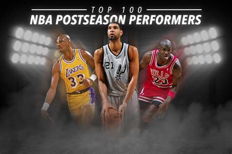 Ranking the Top 100 NBA Playoff Performers of All Time.